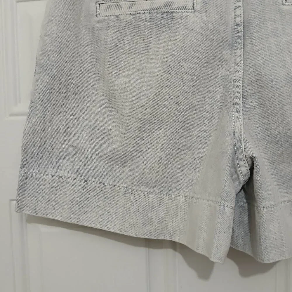 Pilcro anthropologie womens size 27 hi waist paperbag boyfriend denim shorts